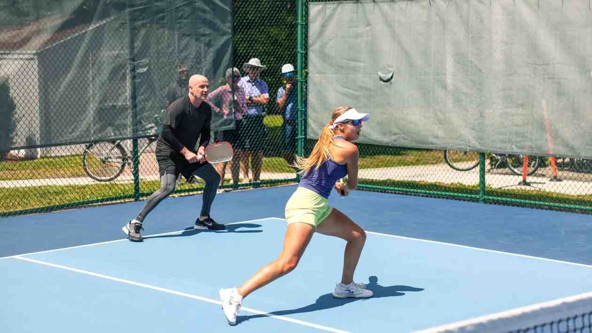Tennis legend Andre Agassi is taking up pro pickleball