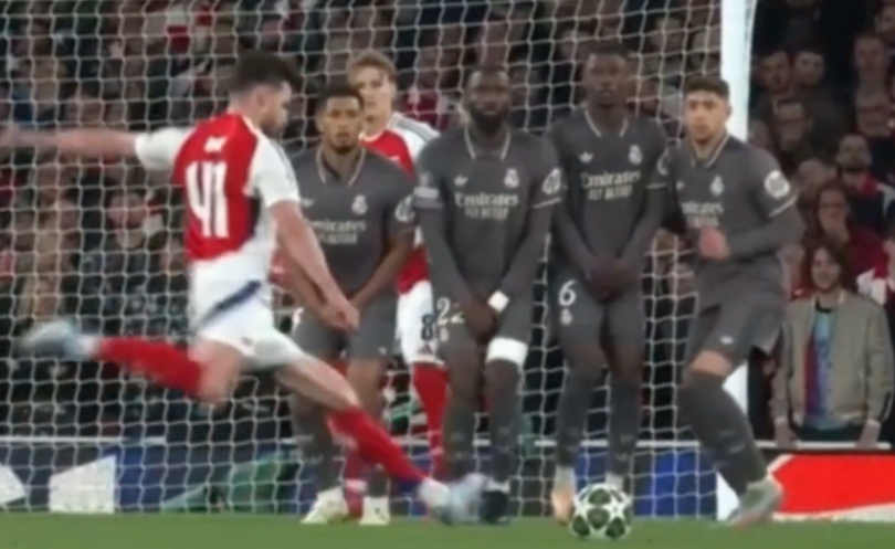 ⚽ Declan Rice Delivers Two Picture-Perfect Free Kicks vs Real Madrid