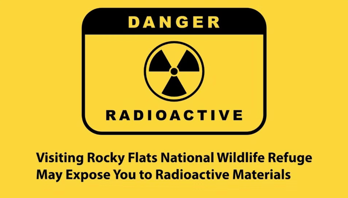 Radiation warning signs put up in Rocky Flats Wildlife Refuge, Colorado