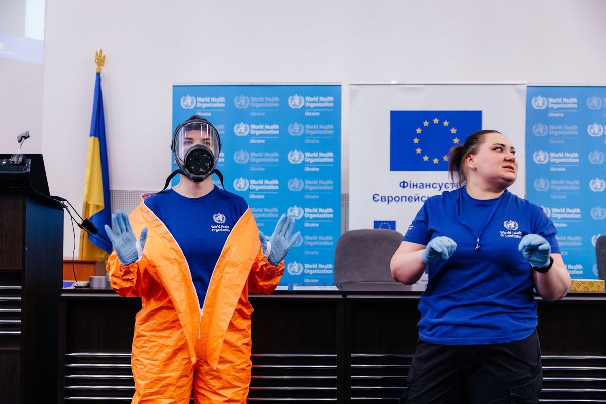 WHO in Ukraine delivers chemical, radiological incident response training