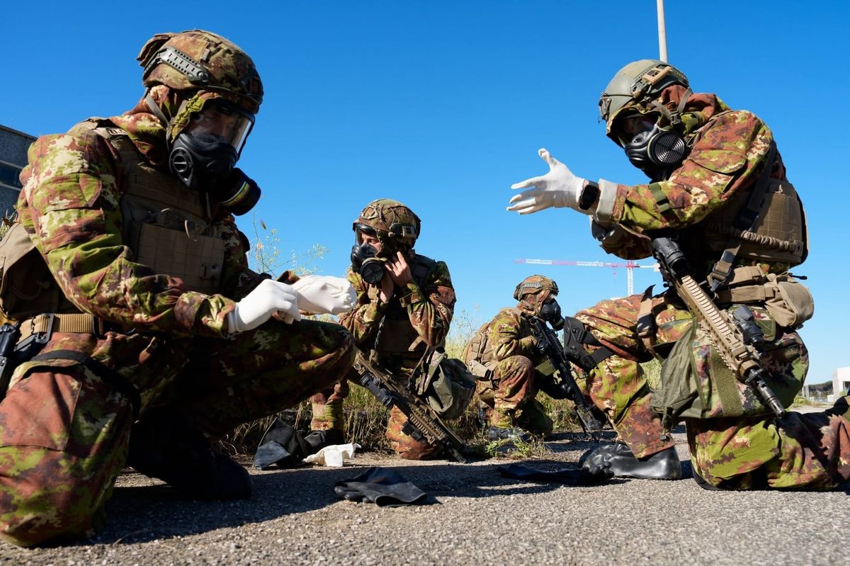 Italian forces conduct 24-hour CBRN exercise at experimental nuclear plant