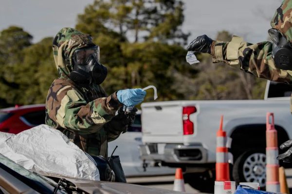 US Air Force 916th Civil Engineering Flight conduct four-day exercise, including CBRN