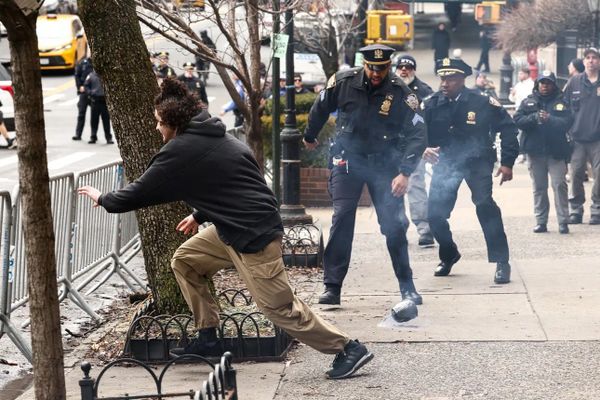 Two IEDs thrown during protest in New York, two suspects face WMD charges
