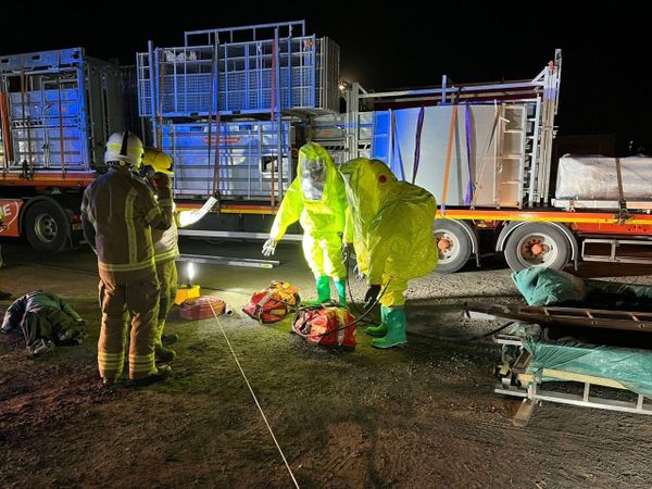Respirex GTR suits spotted in Northumberland fire and rescue training