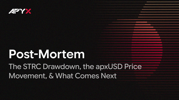 Post-Mortem: The STRC Drawdown, the apxUSD Price Movement, & What Comes Next