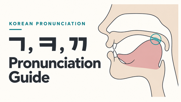 Complete Guide for Korean Pronunciation: ㄱ, ㅋ, ㄲ