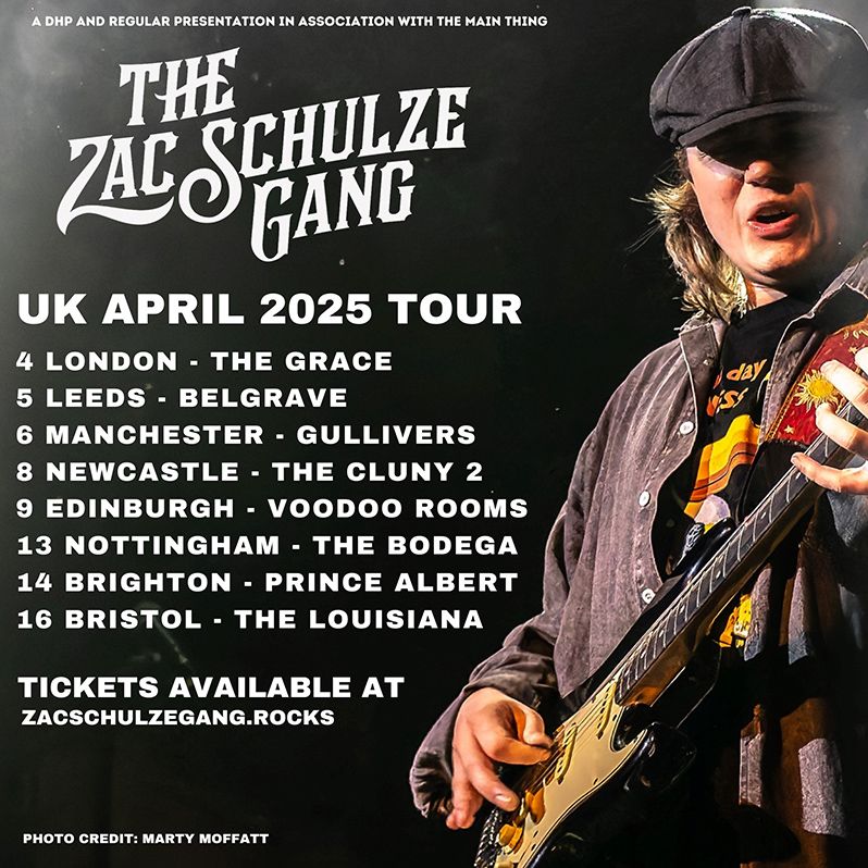 The Zac Schulze Gang announce April 2025 UK Tour