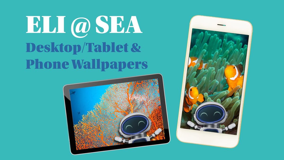 Custom wallpapers for phones, tablets and desktops - ELI explores a coral reef