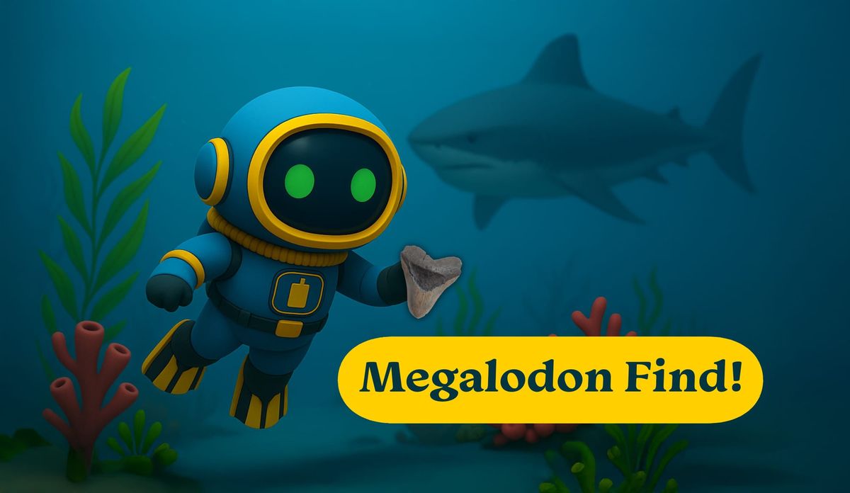 ELI finds a fossilized shark tooth from a prehistoric megalodon