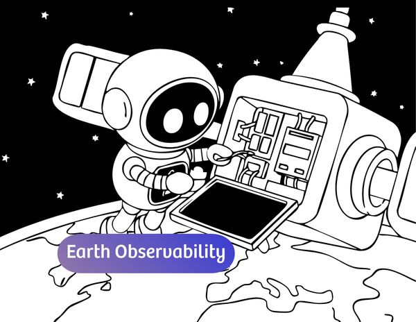 ELI the robot fixing a satellite in lower Earth orbit.