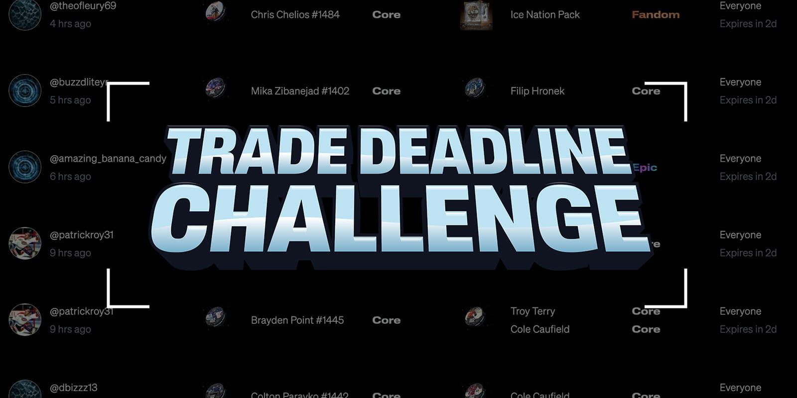 Introducing the Trade Deadline Challenge