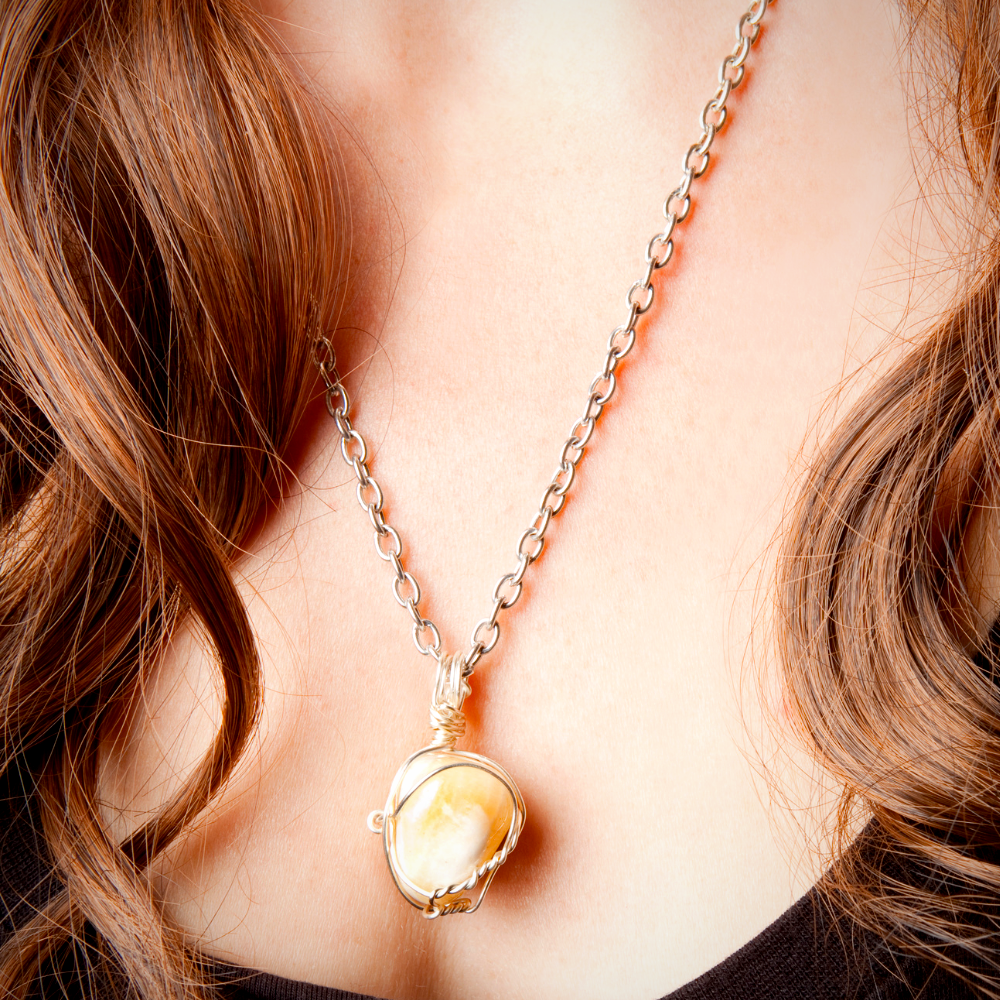 orange calcite crystal