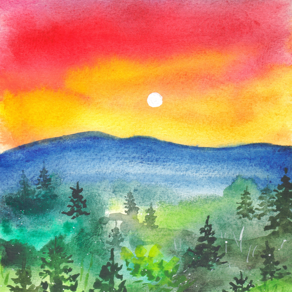 sunset paintings