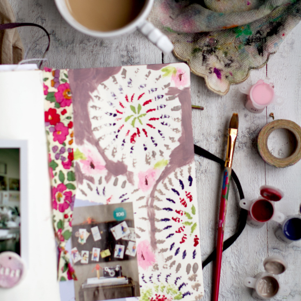 how do you set up an art journal