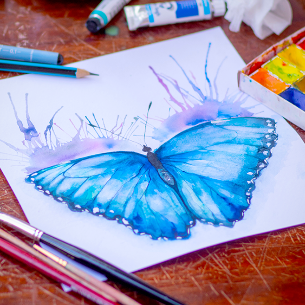 can i draw watercolor on normal paper