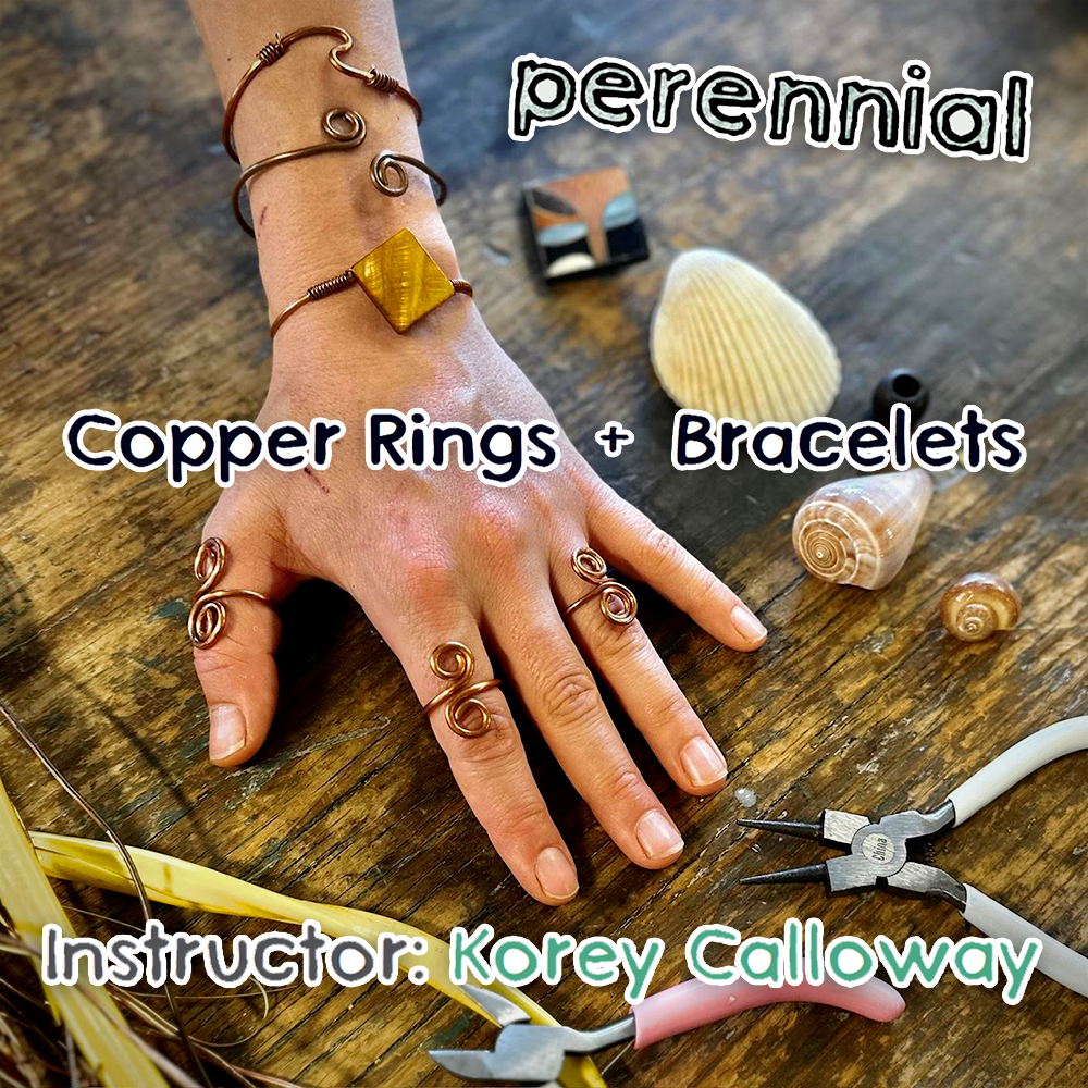 My Upcycled Copper Jewelry Class at Perennial STL