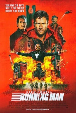 The film poster for The Running Man (2025)