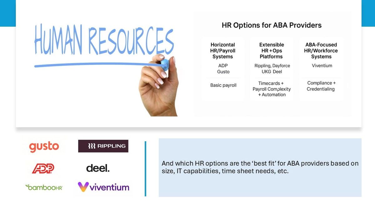 Choosing the Right HR Platform for ABA Providers