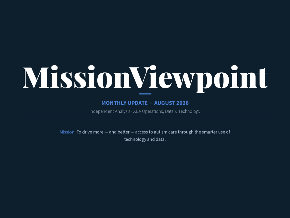 MissionViewpoint Monthly Update — August 2026