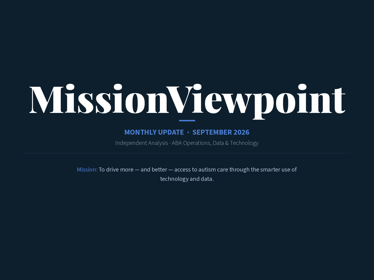 MissionViewpoint Monthly Update — September 2026