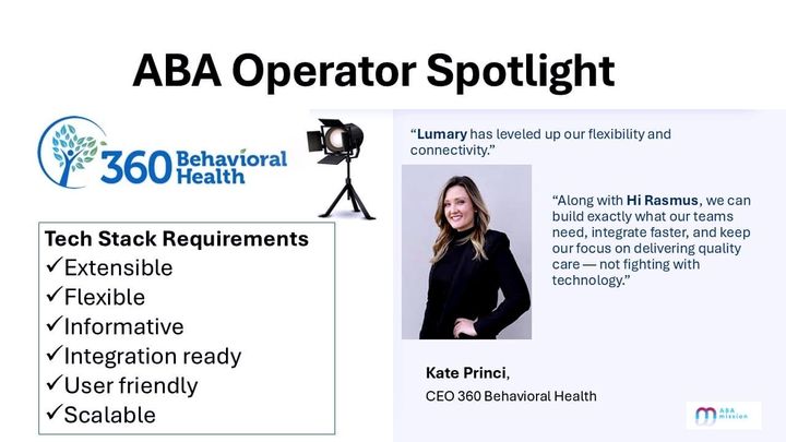 Operator Spotlight: 360 Behavioral Health and the Extensible ABA Ecosystem