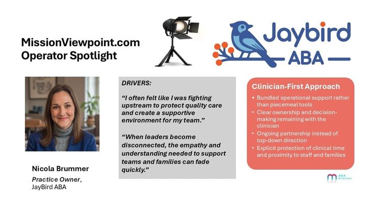 Operator Spotlight on Jaybird ABA: Designing a Clinician-First Practice without Leaving the Floor