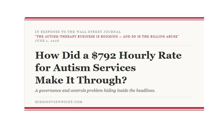 How Did a $792 Hourly Rate for Autism Services Make It Through?
