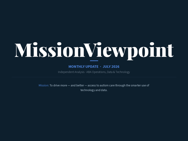 MissionViewpoint Monthly Update — July 2026
