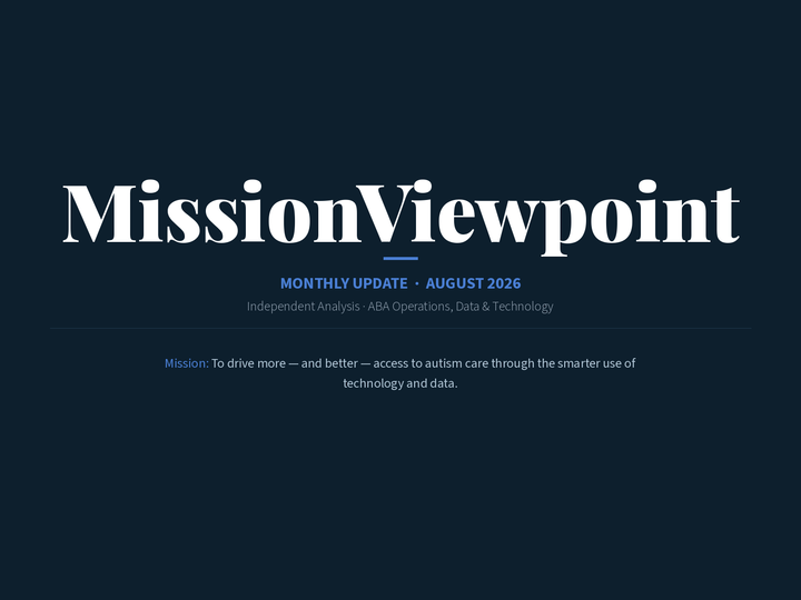 MissionViewpoint Monthly Update — August 2026