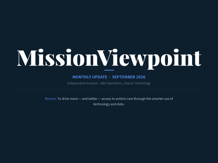 MissionViewpoint Monthly Update — September 2026