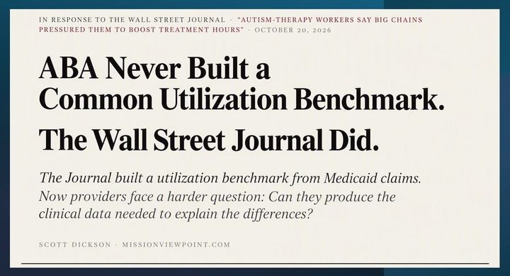 ABA Never Built a Common Utilization Benchmark. The Wall Street Journal Did.