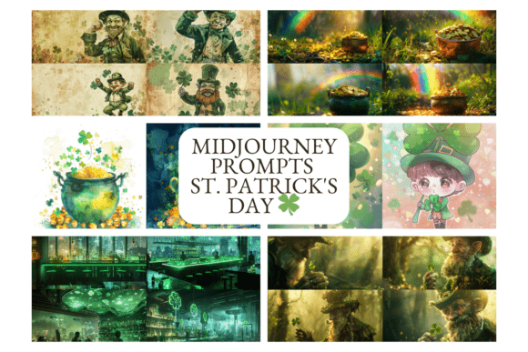 🍀 MidJourney Prompts for St. Patrick’s Day — Multi-Style Collection 🌈