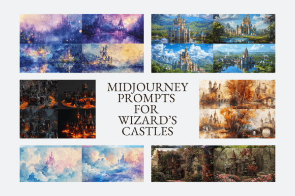 🔮✨ 40 MidJourney Prompts for Wizard’s Castles