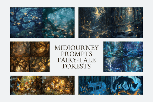 ✨ 50 Midjourney Prompts: Fairy-Tale Forests