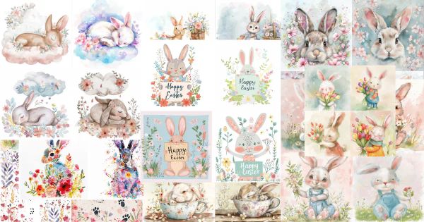 Create Beautiful Watercolor Easter Art with These MidJourney V6 Prompts