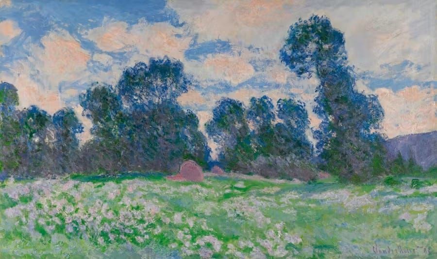 Claude Monet meadow painting — the work the opinion calls the Prairie