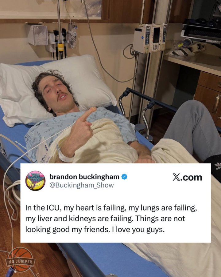 YouTuber Brandon Buckingham Reveals His Heart Is Failing