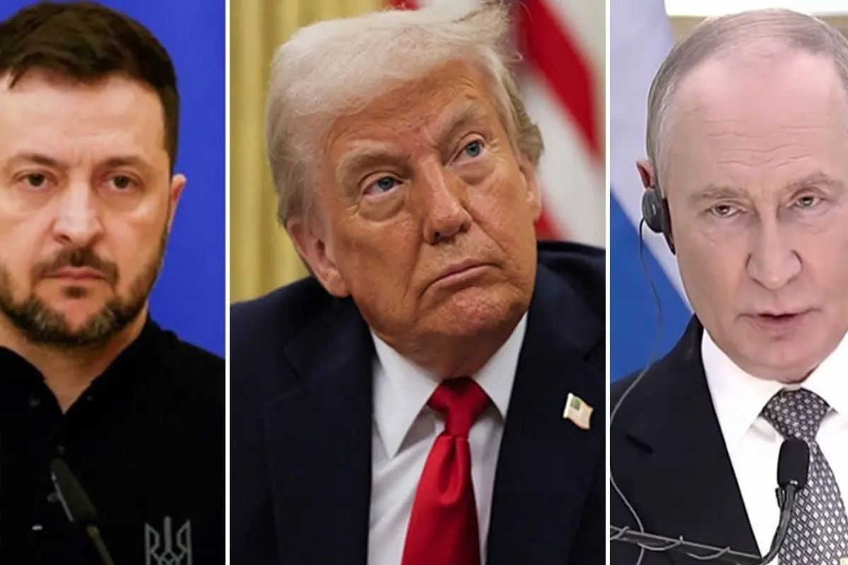 Zelensky, Trump, and Putin shown side by side amid global tensions after Maduro’s capture