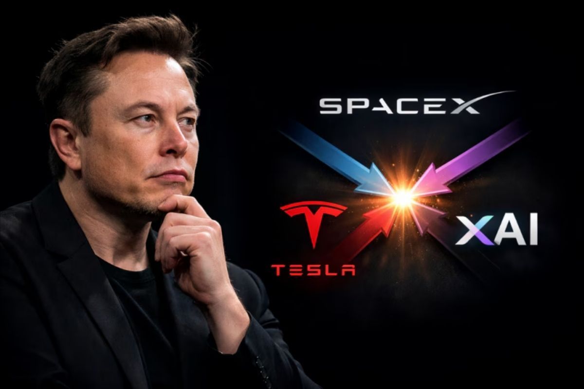 Elon Musk as SpaceX and xAI merge in trillion-dollar AI and space deal