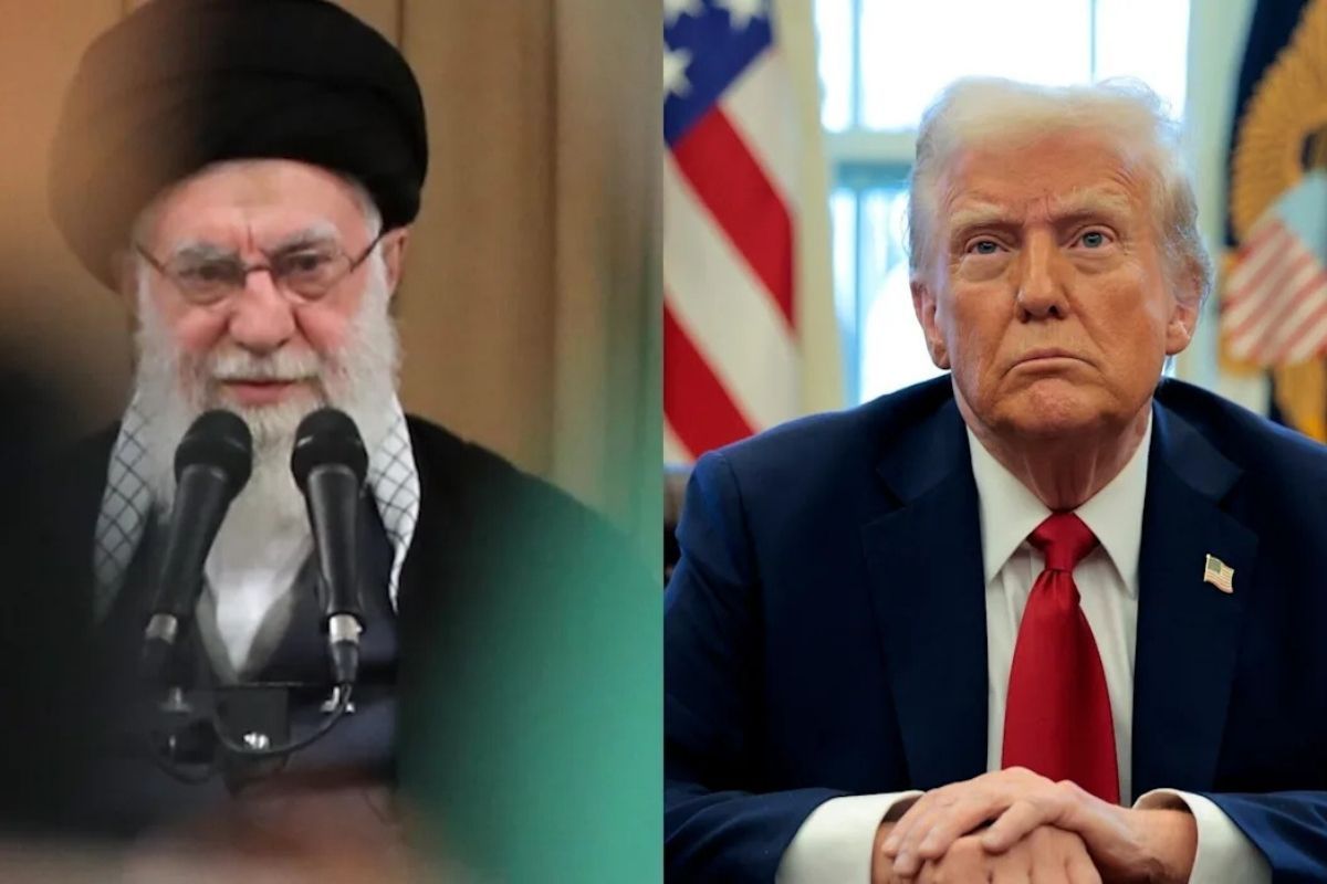 Trump and Iran’s Supreme Leader as U.S. weighs military options amid Iran unrest.