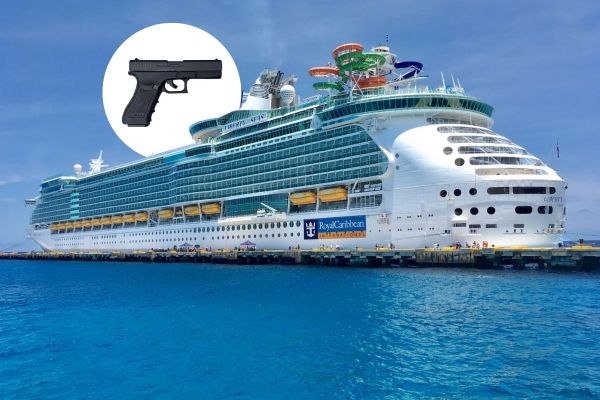 Royal Caribbean Liberty of the Seas cruise ship with handgun seized from passenger
