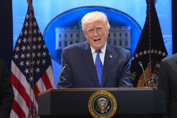 Shipping containers at US port as court allows tariff refund lawsuits to proceed