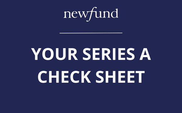 Your Series A check sheet ✔️