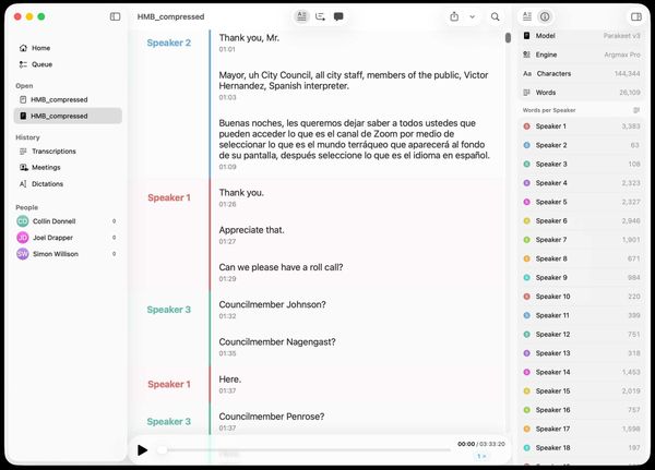 MacWhisper Now Supports Automatic Speaker Recognition