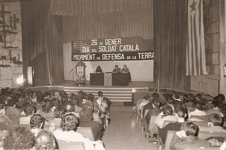 Recuperen un discurs inèdit del Dia del Soldat Català de 1988 que ficciona la independència dels Països Catalans