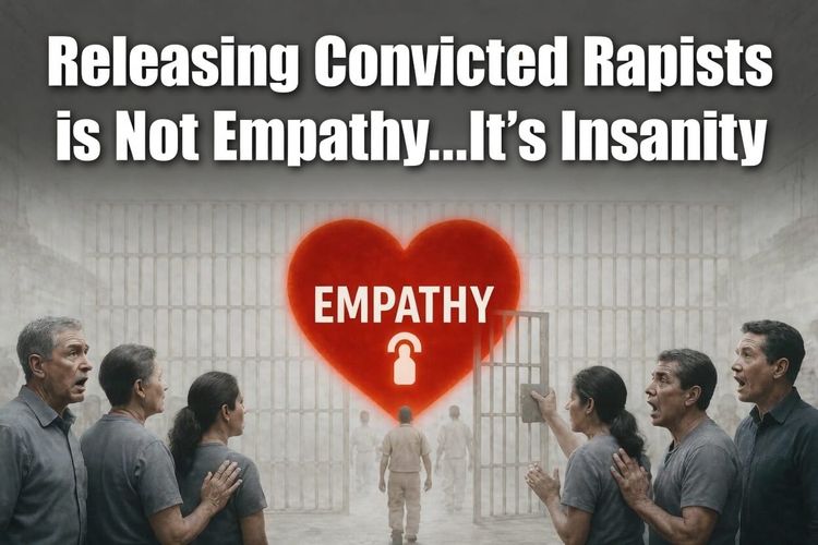 Releasing Convicted Rapists and Pedophiles into our Communities is not Empathy...It's Insanity