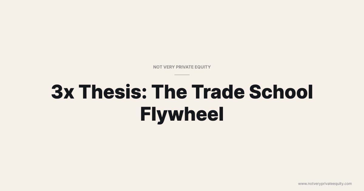 3x Thesis: The Trade School Flywheel