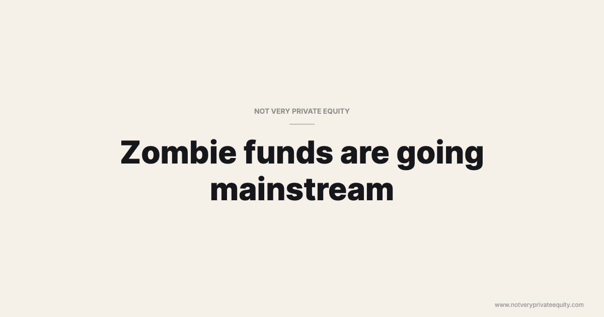 Zombie funds are going mainstream
