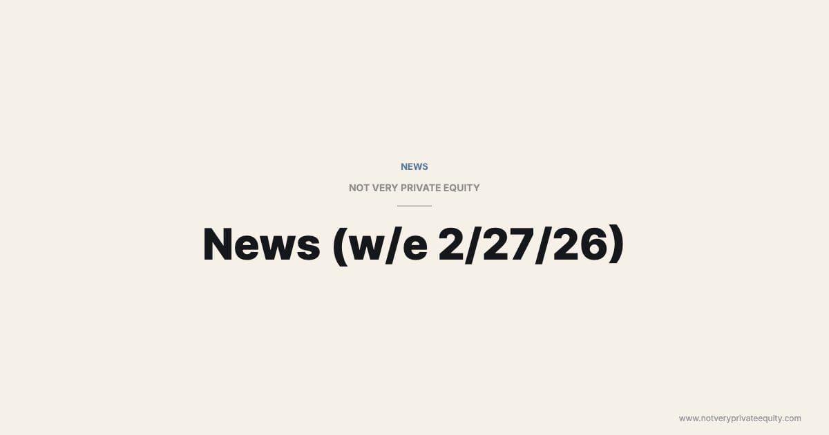 News (w/e 2/27/26)