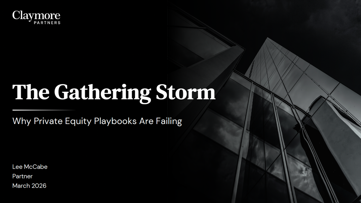 Private equity’s old playbook did not break. It expired.